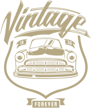 Nadruk Vintage Car - Przód