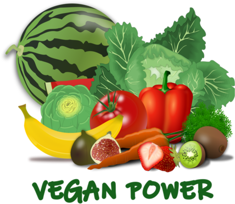 Nadruk Vegan Power - Przód