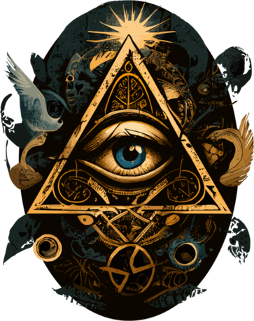 Nadruk Wszechwidzące Oko Illuminati 2 - Przód
