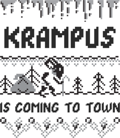 Nadruk Krampus is coming to town - Przód