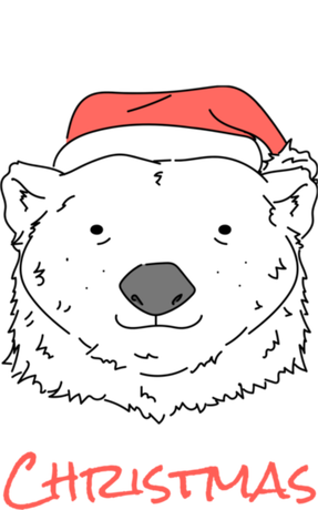 Nadruk Beary Christmas - Przód