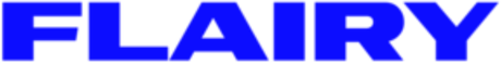Nadruk Flairy Basic White [Blue Logo] - Przód